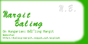 margit baling business card